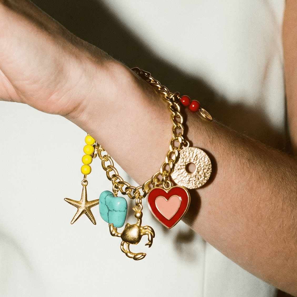 Orna Signature Gold Vintage Charm Bracelet - Bracelet