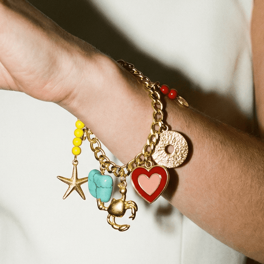 Orna Signature Gold Vintage Charm Bracelet - Bracelet