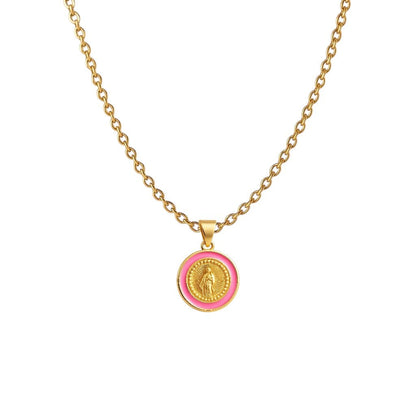 Pink Prayer Necklace - Necklace