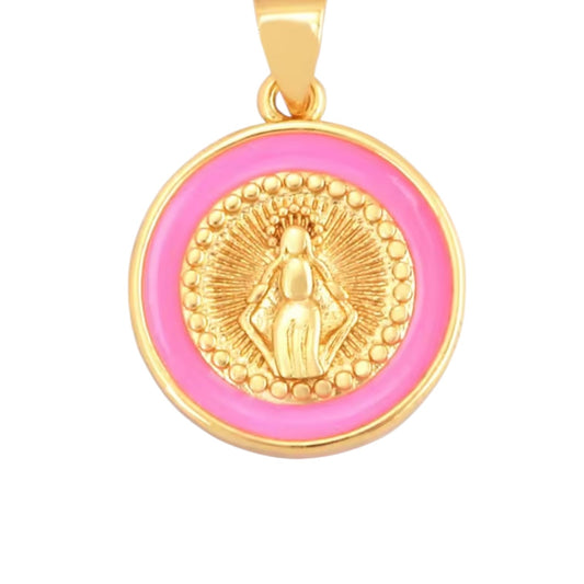 Pink Prayer Necklace - Necklace