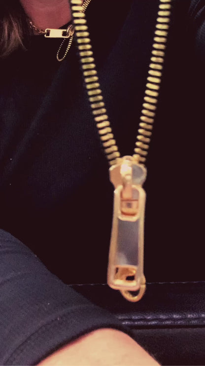 Gold Zip Necklace