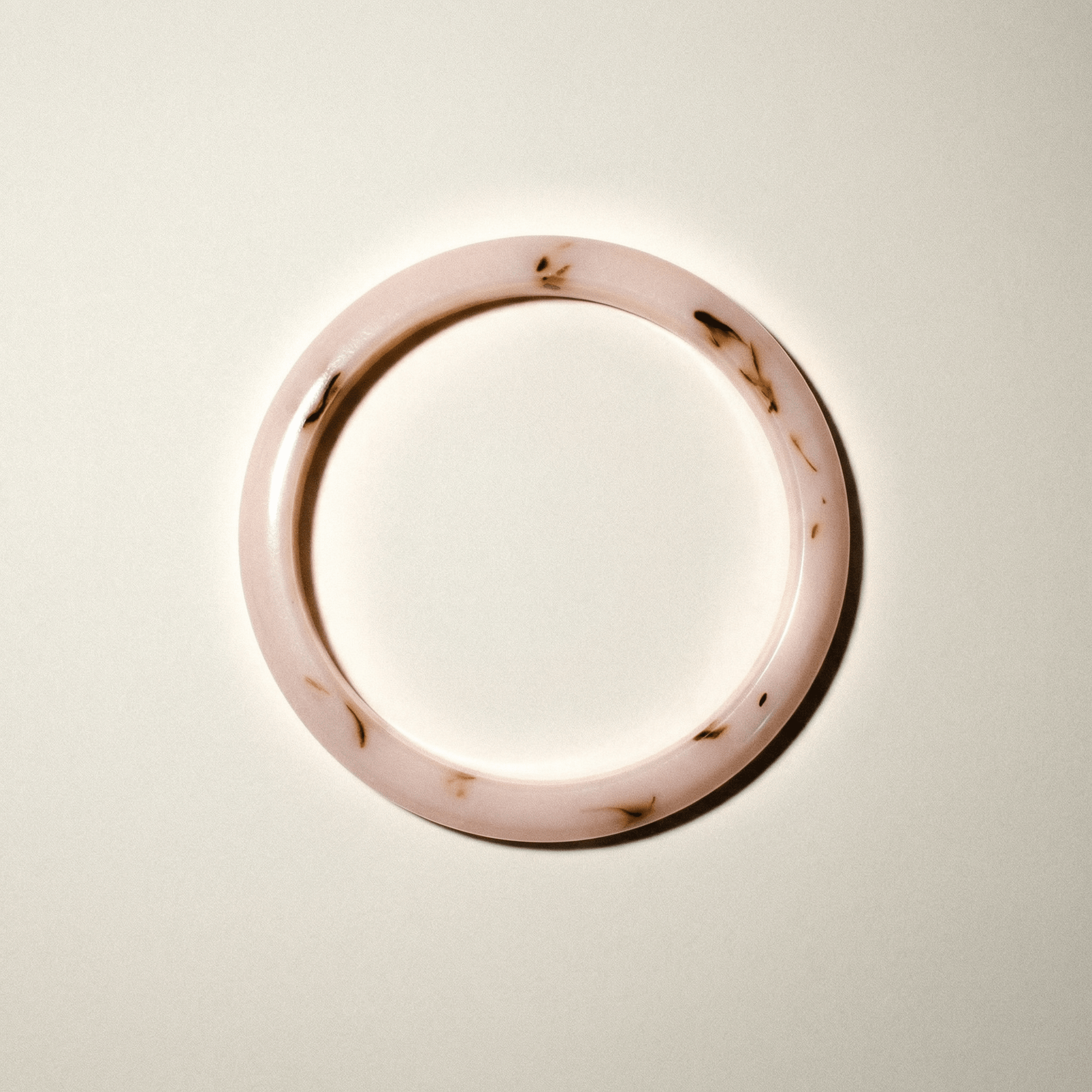 Resin Pale Pink Bangle - Bracelet