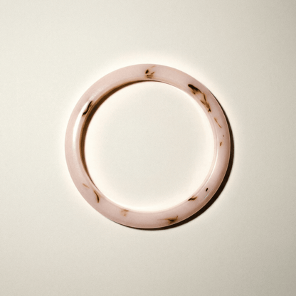 Resin Pale Pink Bangle - Bracelet