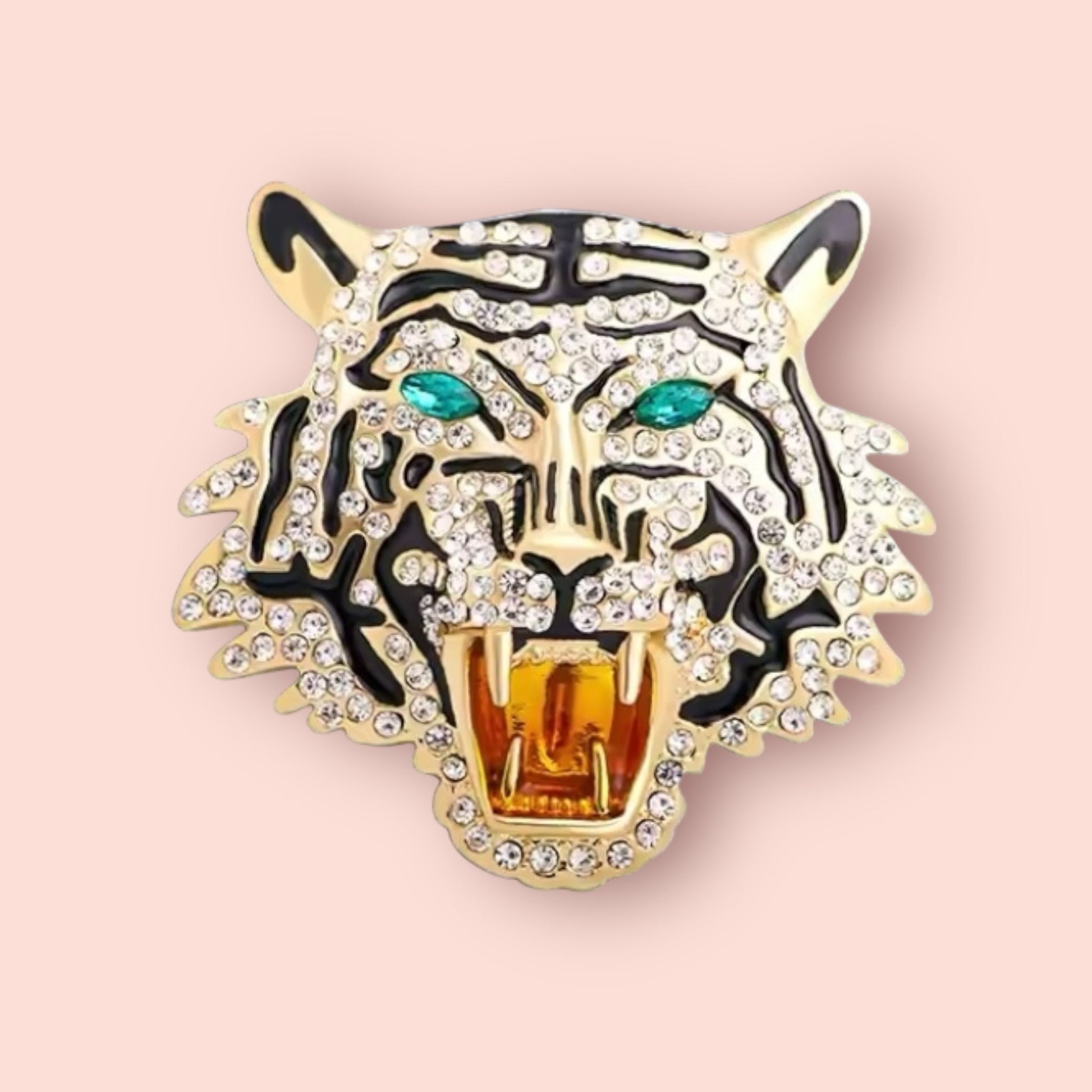 Roar Rhinestones Brooch - Brooch