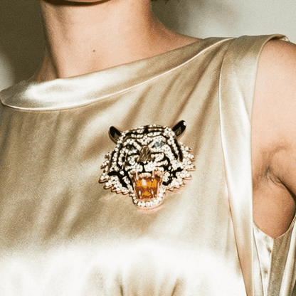 Roar Rhinestones Brooch - Brooch