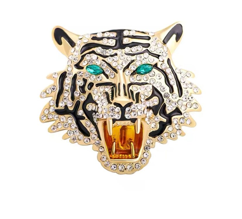 Roar Rhinestones Brooch - Brooch