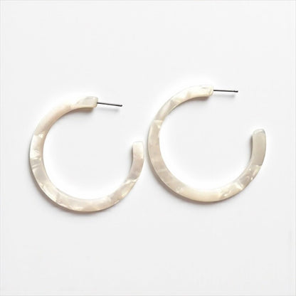 Rock With You Resin Hoop Earrings (more colours) - earrings