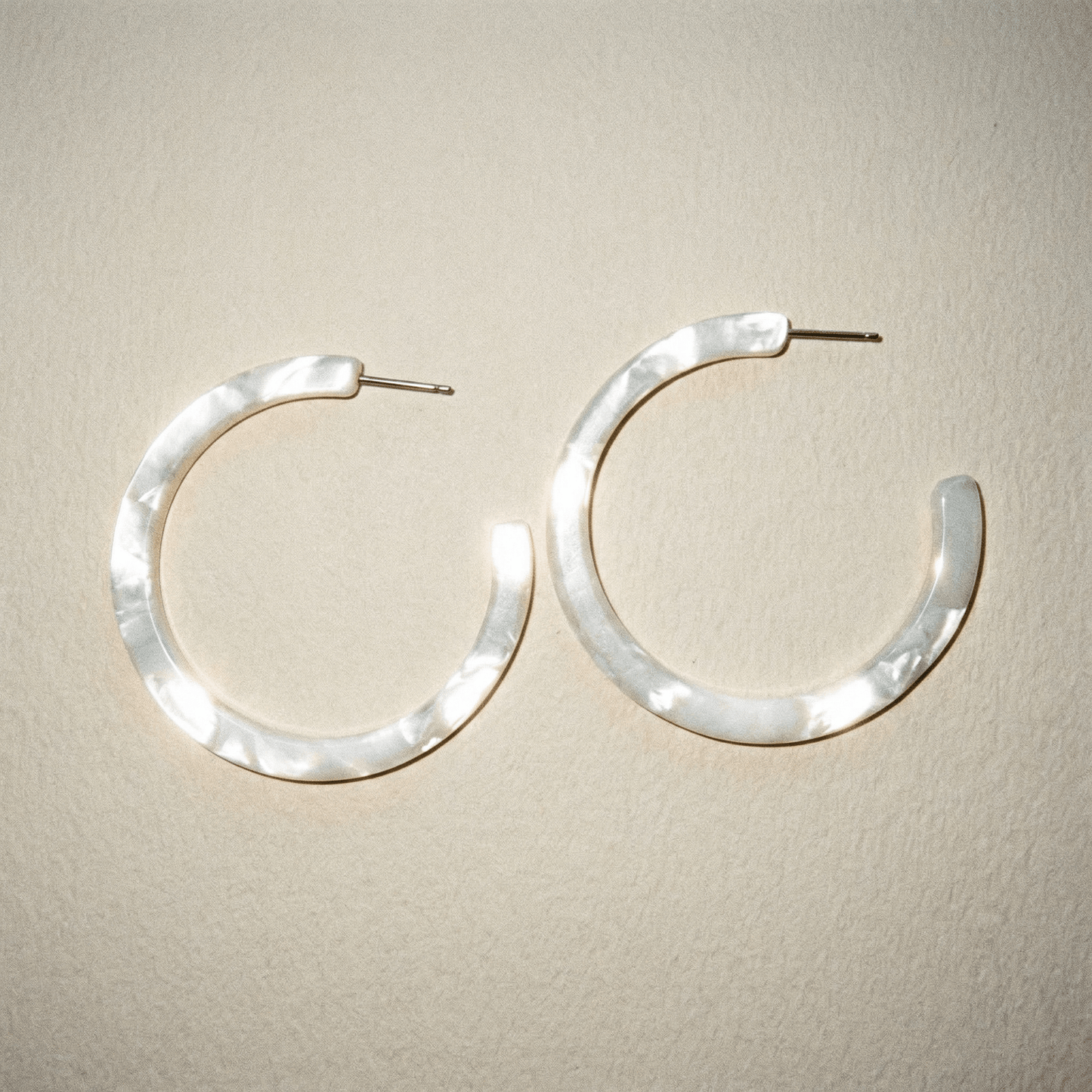 Rock With You Resin Hoop Earrings (more colours) - earrings
