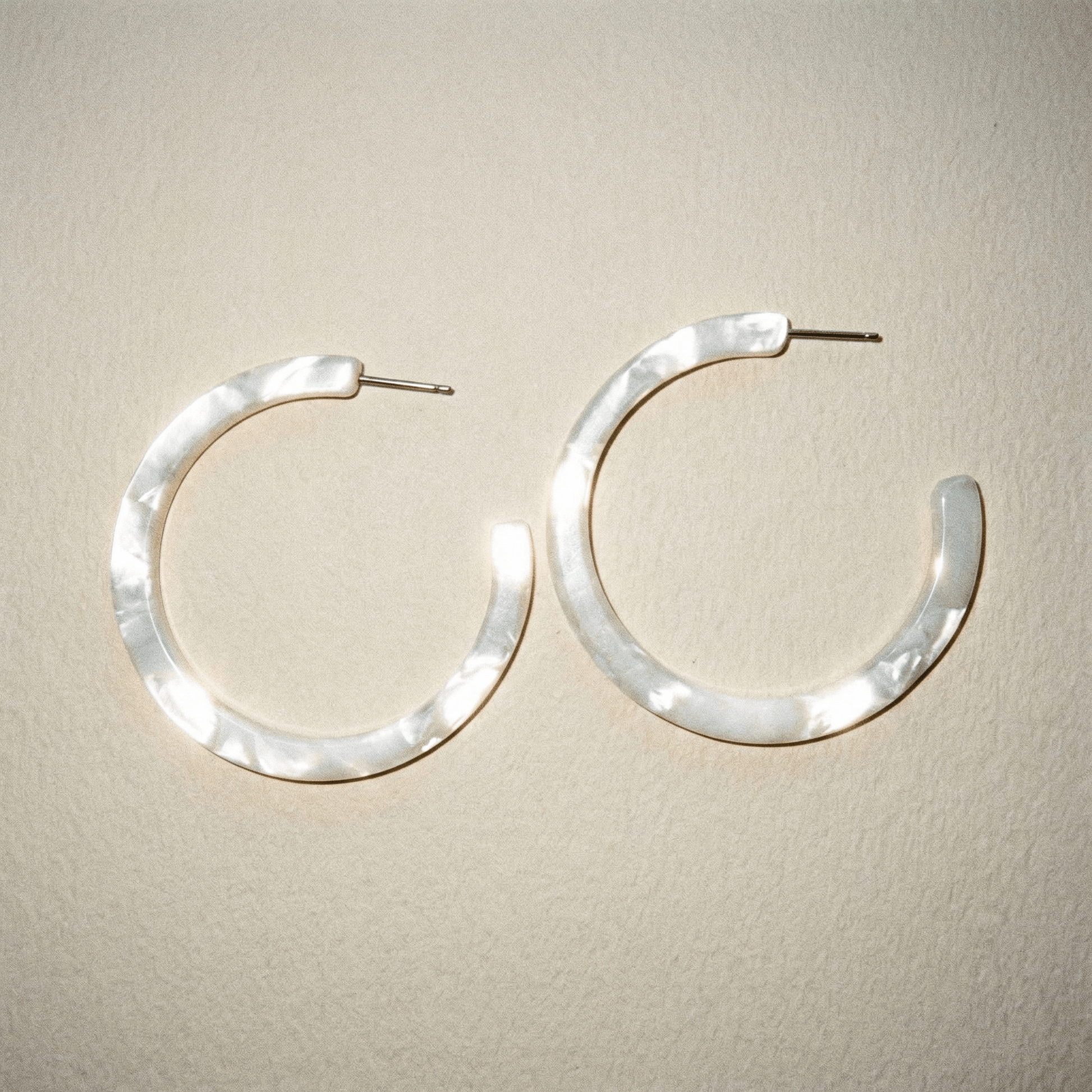 Rock With You Resin Hoop Earrings (more colours) - earrings