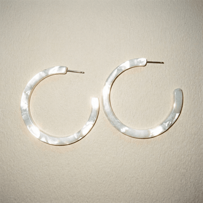 Rock With You Resin Hoop Earrings (more colours) - earrings