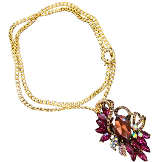Santa Lucia Violet Multiwear Statement Necklace - Necklace