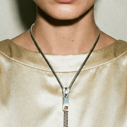 Silver Zip Necklace - 