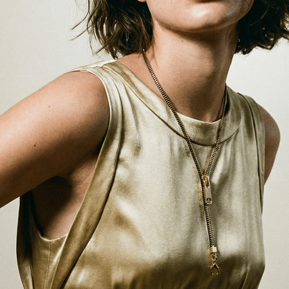 Silver Zip Necklace - 