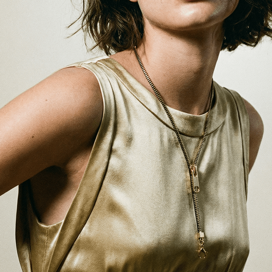 Silver Zip Necklace - 