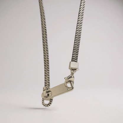 Silver Zip Necklace - 