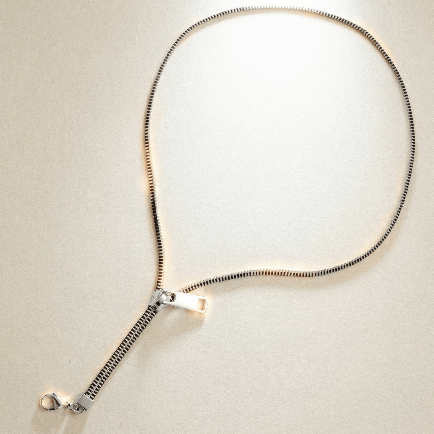 Silver Zip Necklace - 