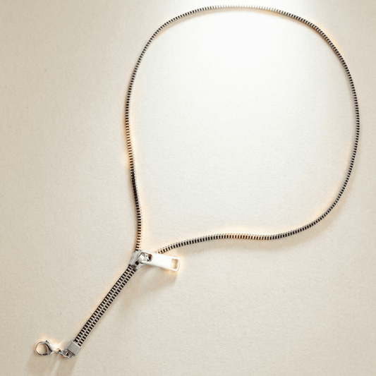Silver Zip Necklace - 