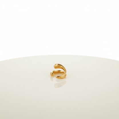 Single Gold Plated Statement Ear Cuff - 