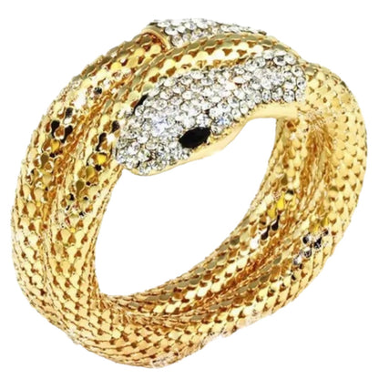 Snake Charmer Gold Bracelet-Bracelet