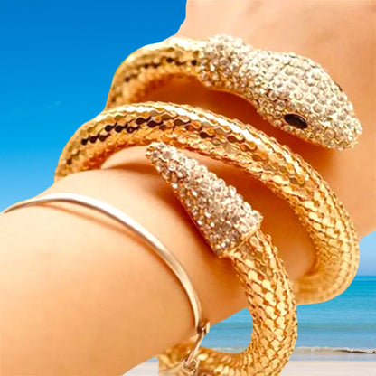 Snake Charmer Gold Bracelet-Bracelet