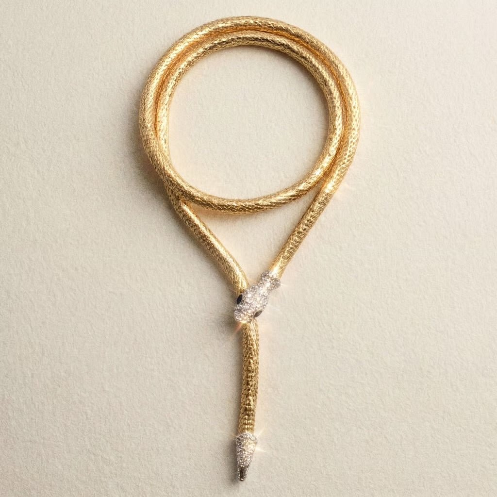 Snake Charmer Multi Gold Necklace - Necklace