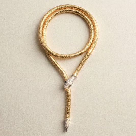 Snake Charmer Multi Gold Necklace - Necklace