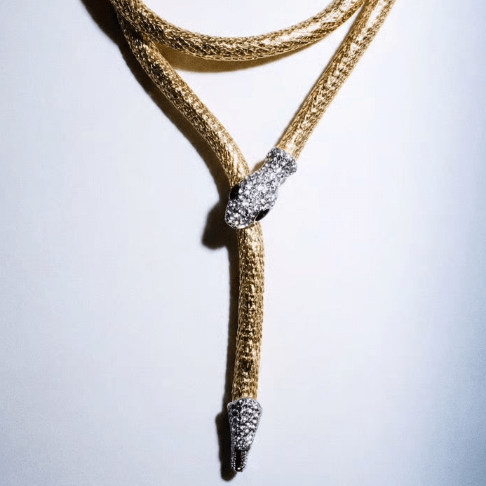 Snake Charmer Multi Gold Necklace - Necklace