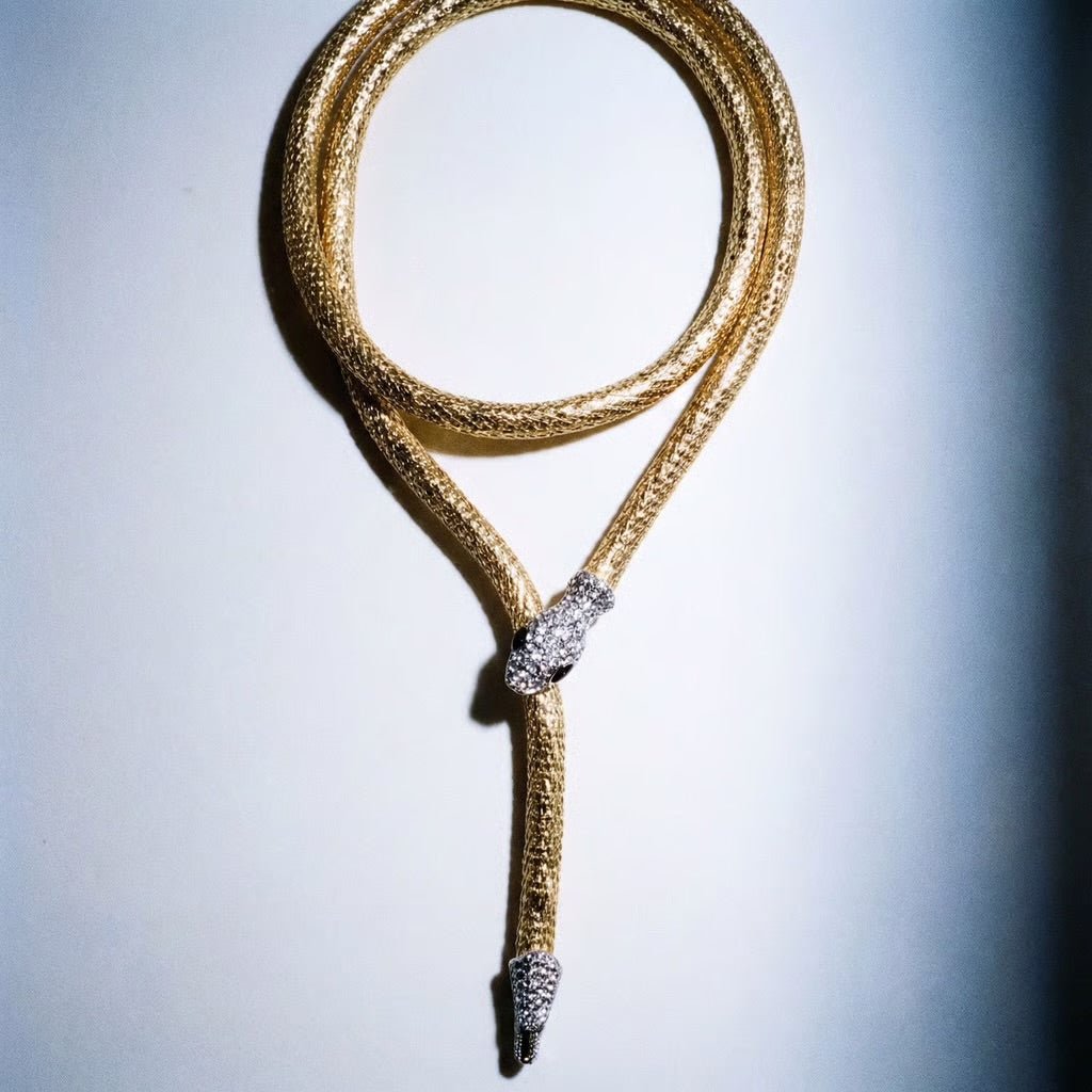 Snake Charmer Multi Gold Necklace - Necklace