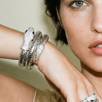 Snake Charmer Silver Bracelet - Bracelet