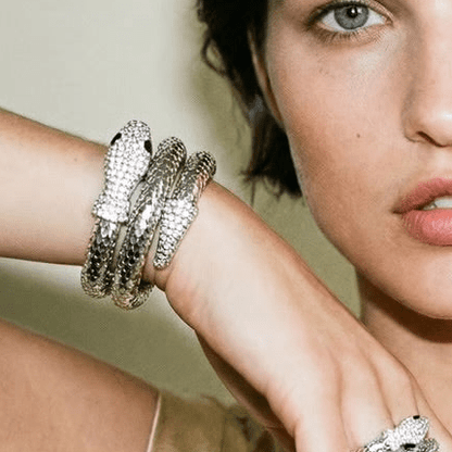 Snake Charmer Silver Bracelet - Bracelet