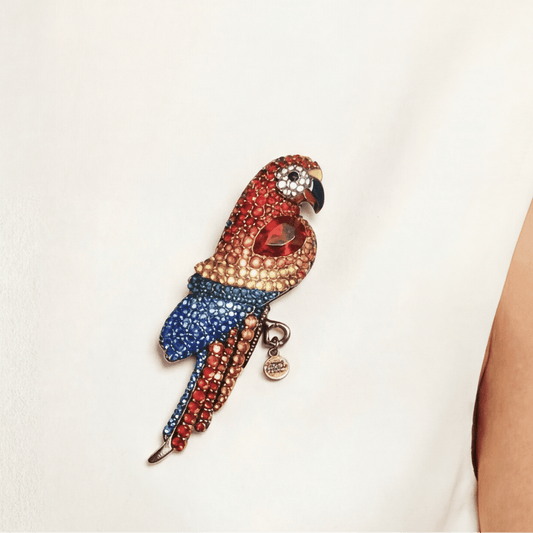 Sparkly Parrot Brooch - Brooch