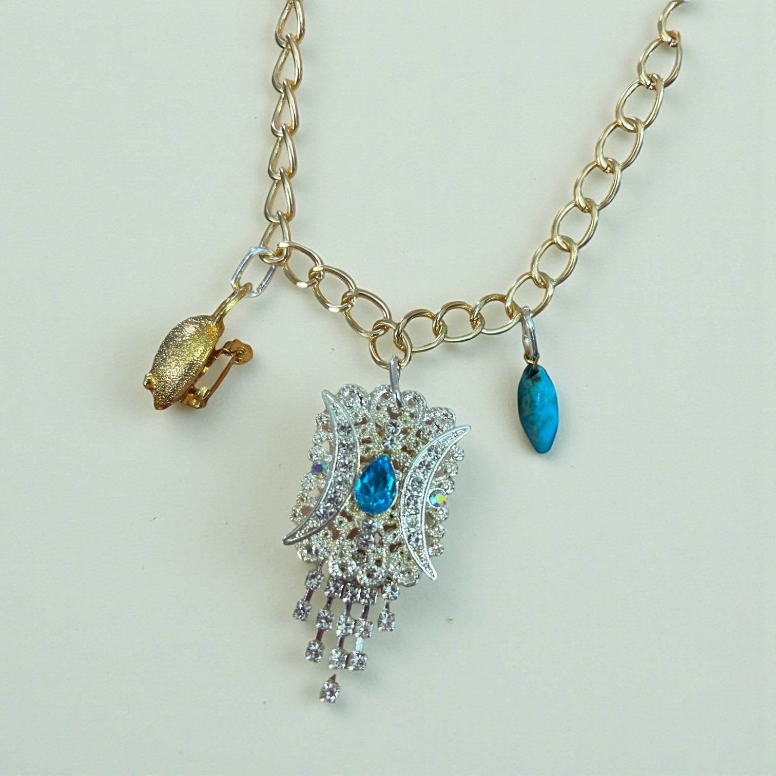 Summer Loving Vintage Bespoke Gold Necklace - 