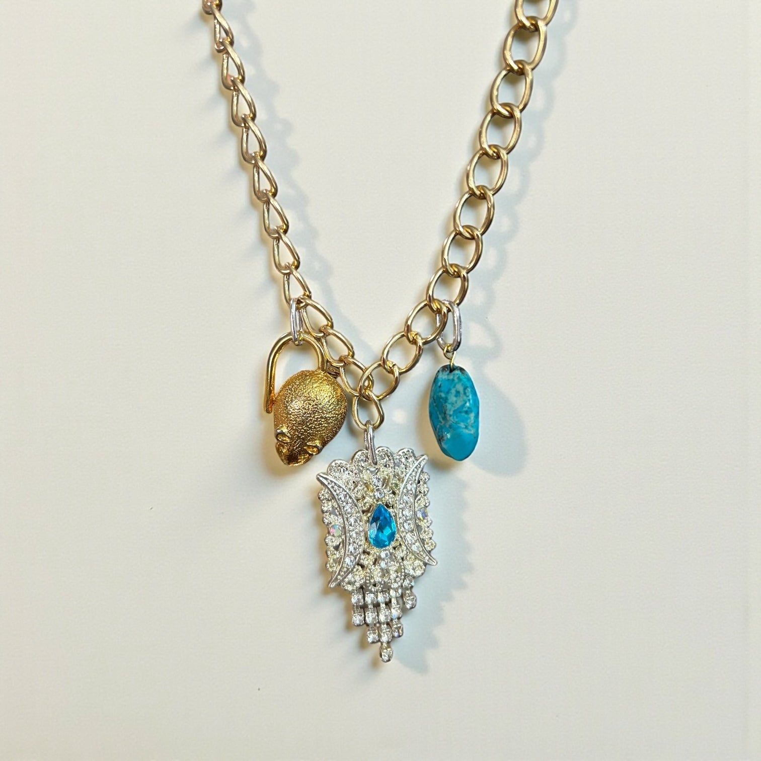 Summer Loving Vintage Bespoke Gold Necklace - 