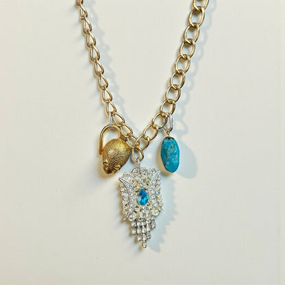 Summer Loving Vintage Bespoke Gold Necklace - 