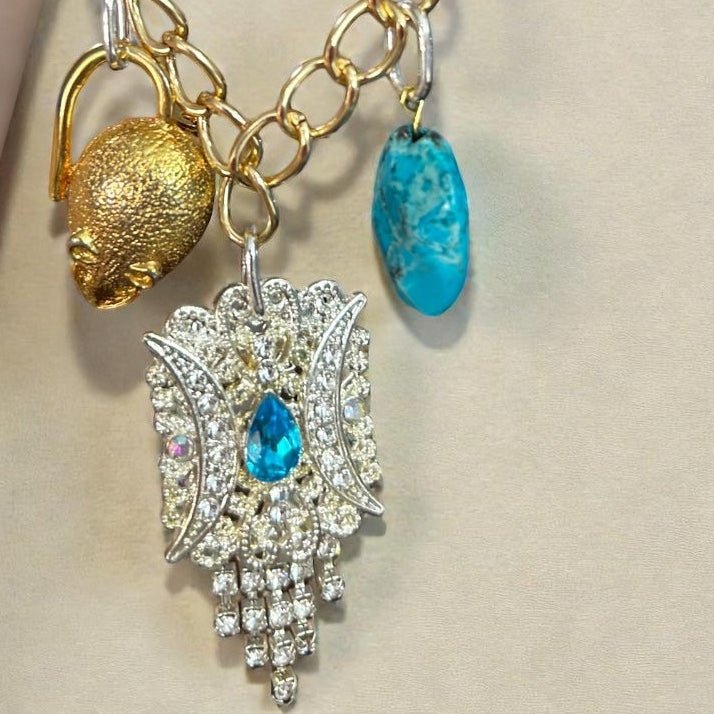 Summer Loving Vintage Bespoke Gold Necklace - 