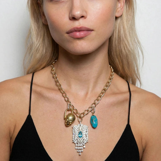 Summer Loving Vintage Bespoke Gold Necklace - 