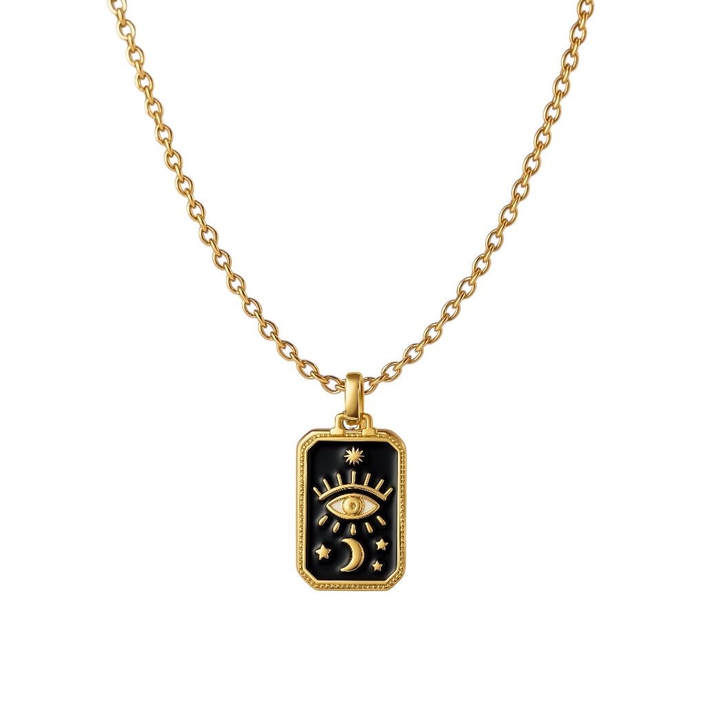 Tarot Card Evil Eye Necklace - Necklace