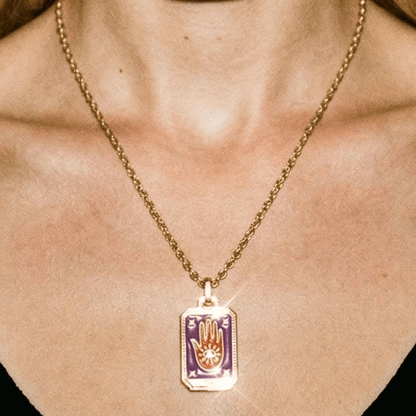 Tarot Card Fortune Necklace - Necklace
