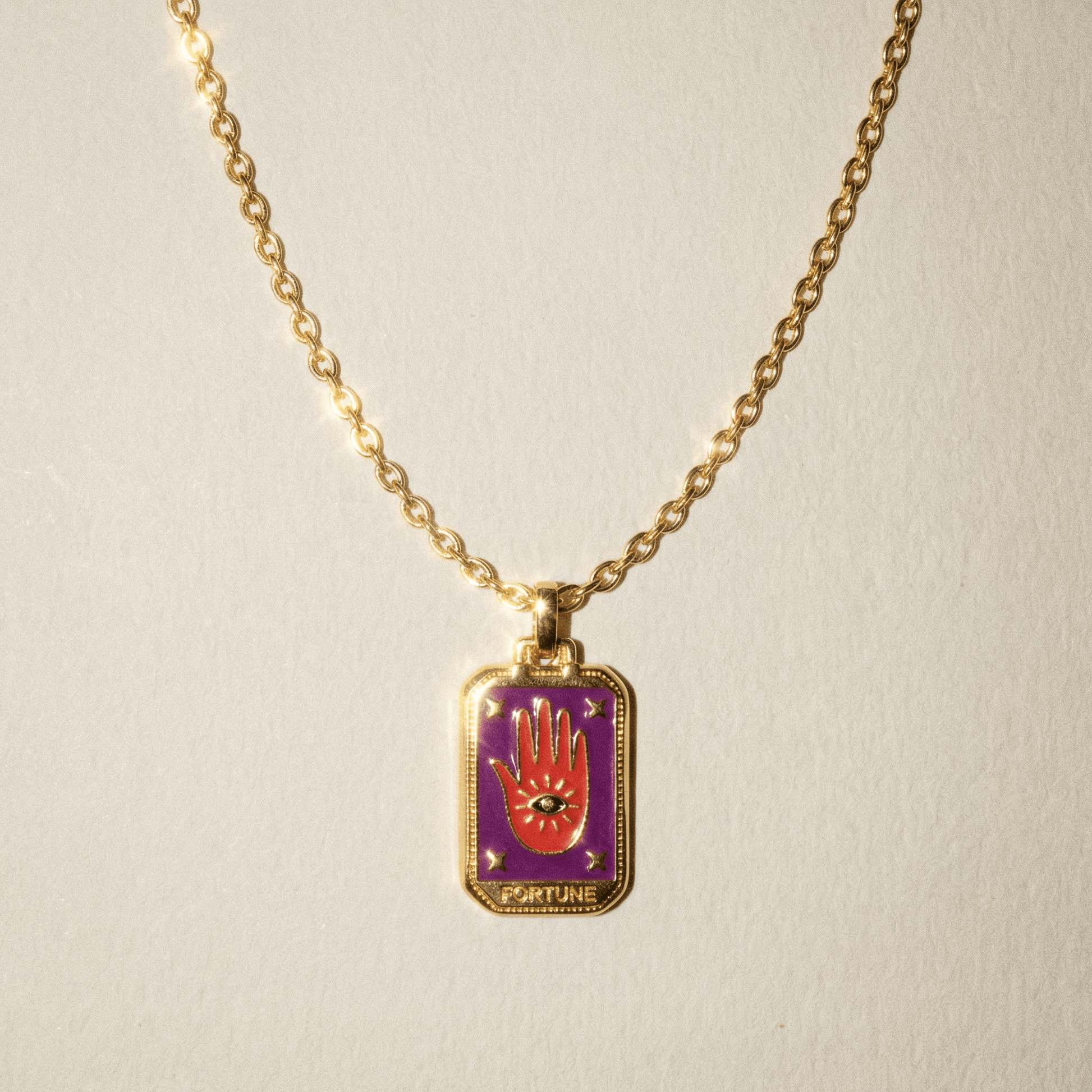 Tarot Card Fortune Necklace - Necklace