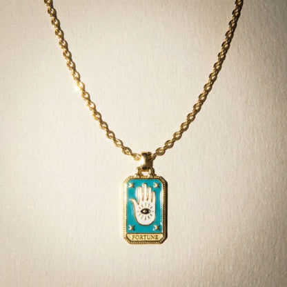 Tarot Card Fortune Necklace - Necklace