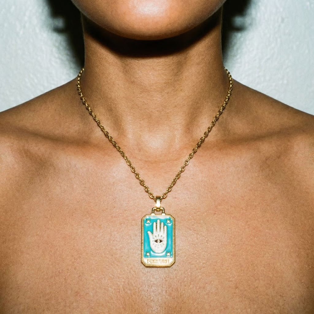 Tarot Card Fortune Necklace - Necklace