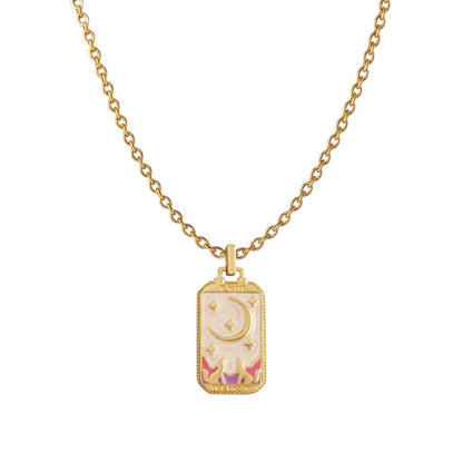 Tarot Card The Moon Necklace (more colours) - Necklace