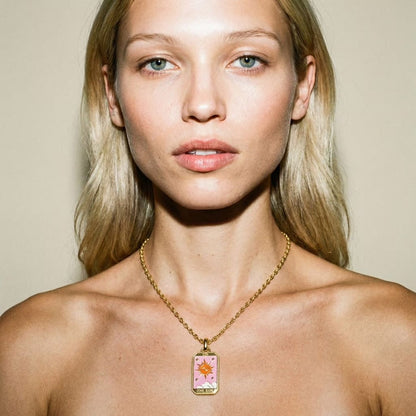 Tarot Card The Sun Necklace - Necklace