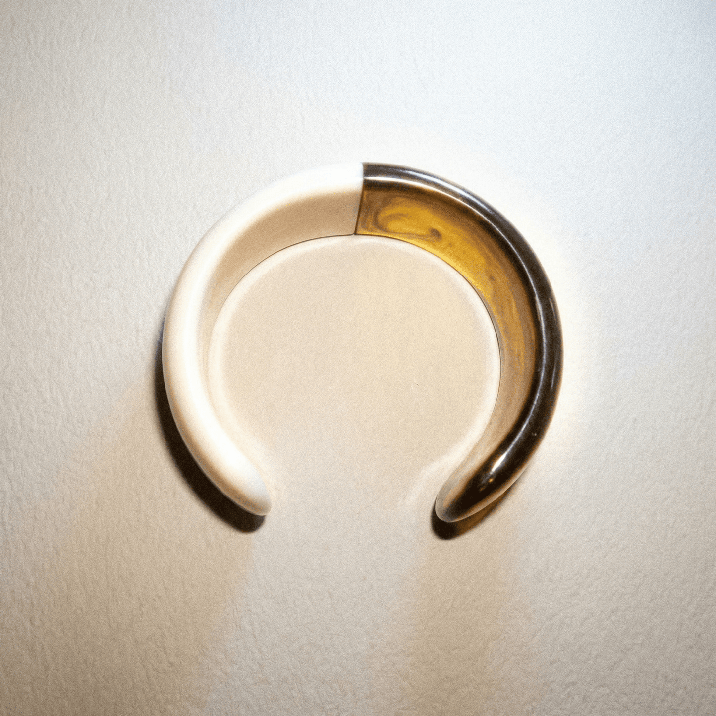 The Bangles Cream Resin Cuff - Bracelet