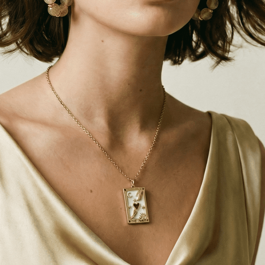 The Lovers Tarot Gold Necklace - Necklace