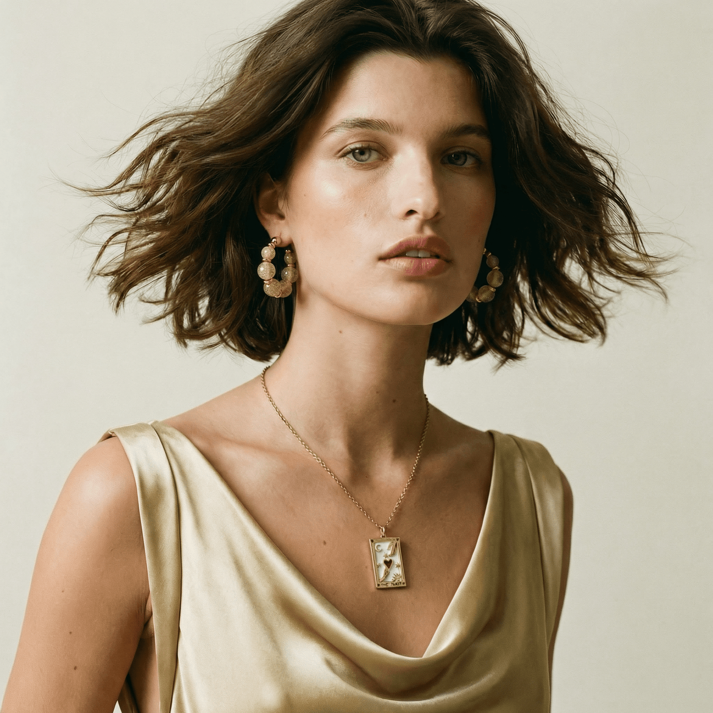 The Lovers Tarot Gold Necklace - Necklace