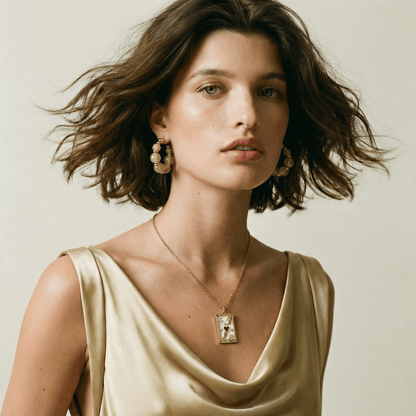 The Lovers Tarot Gold Necklace - Necklace