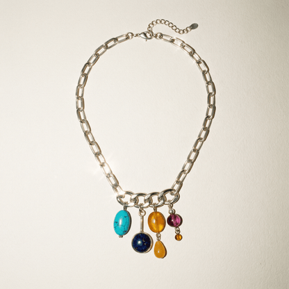 Treasure Chest Vintage Bespoke 925 Sterling Silver Necklace Brooch - 