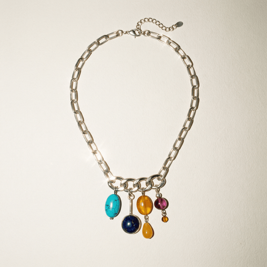 Treasure Chest Vintage Bespoke 925 Sterling Silver Necklace Brooch - 