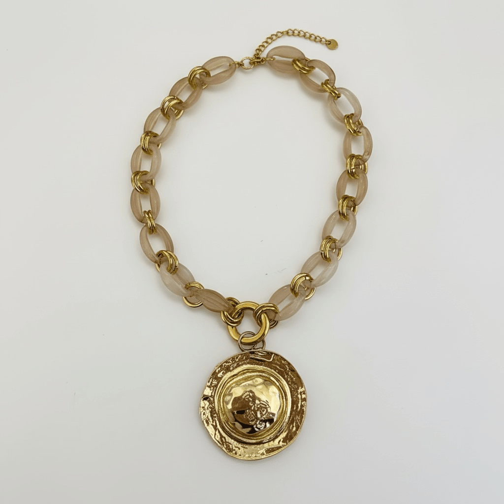 Utopia Champagne and Gold Necklace - 